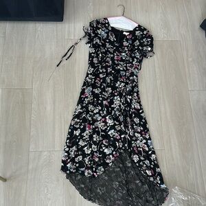 Parker Black Floral Dress